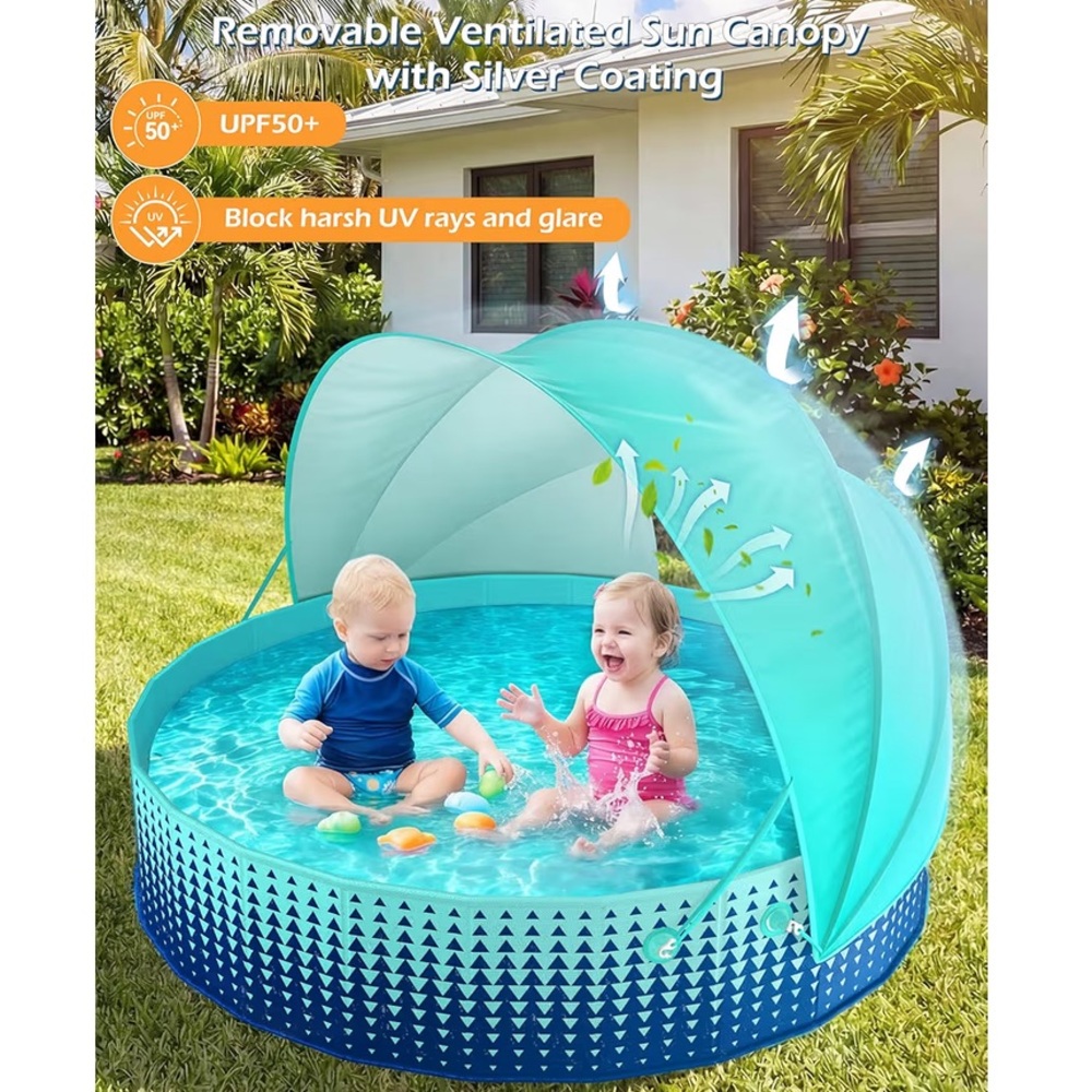 Kiddie Baby Pool with Canopy - Picture 2 of 6